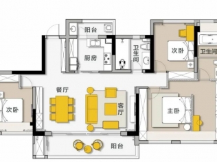 150㎡現(xiàn)代風(fēng)四室裝修，臥室合二為一變成書房、家庭影院、休閑室功能齊全